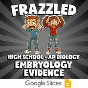Embryology Evidence FRAZZLED Science Game - No Prep AP Biology Review Activity