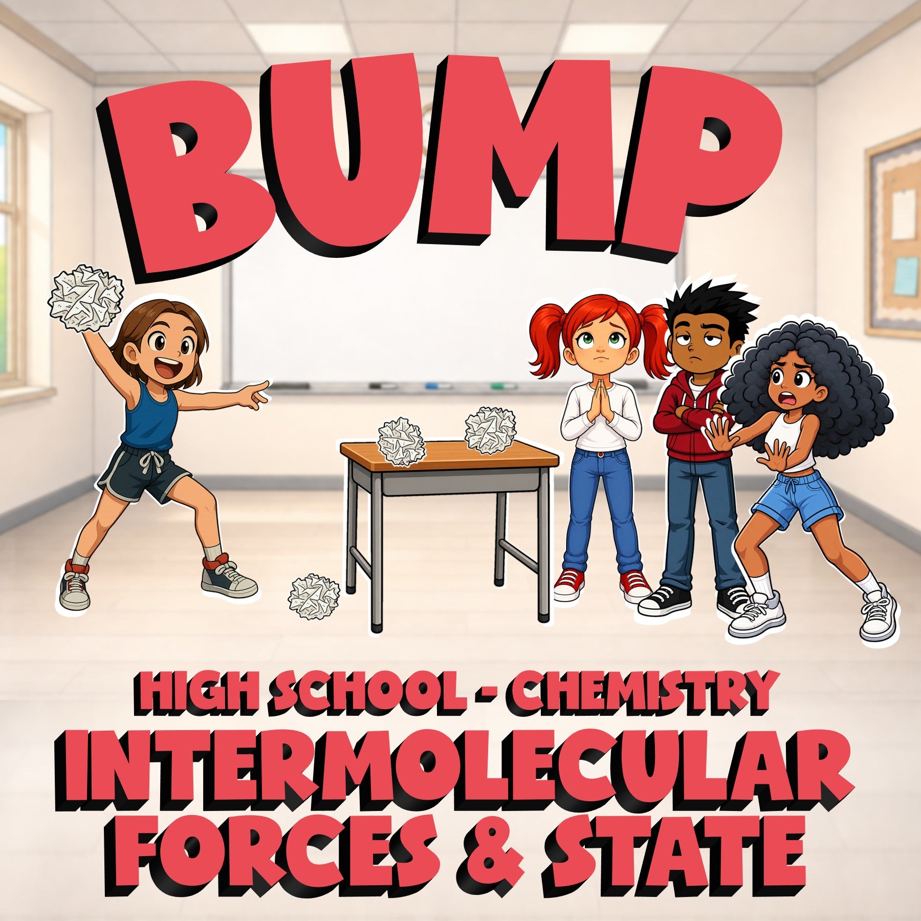Intermolecular Forces & State BUMP Science Game - No Prep Chemistry Review