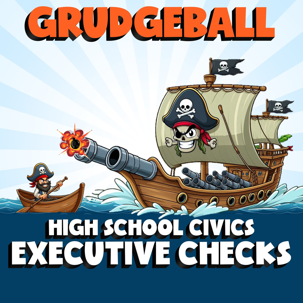 Executive Checks GRUDGEBALL Civics Game - No Prep Review Activity