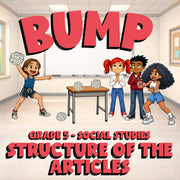 Structure of the Articles BUMP Socials Game - No Prep Grade 5 Review Activity