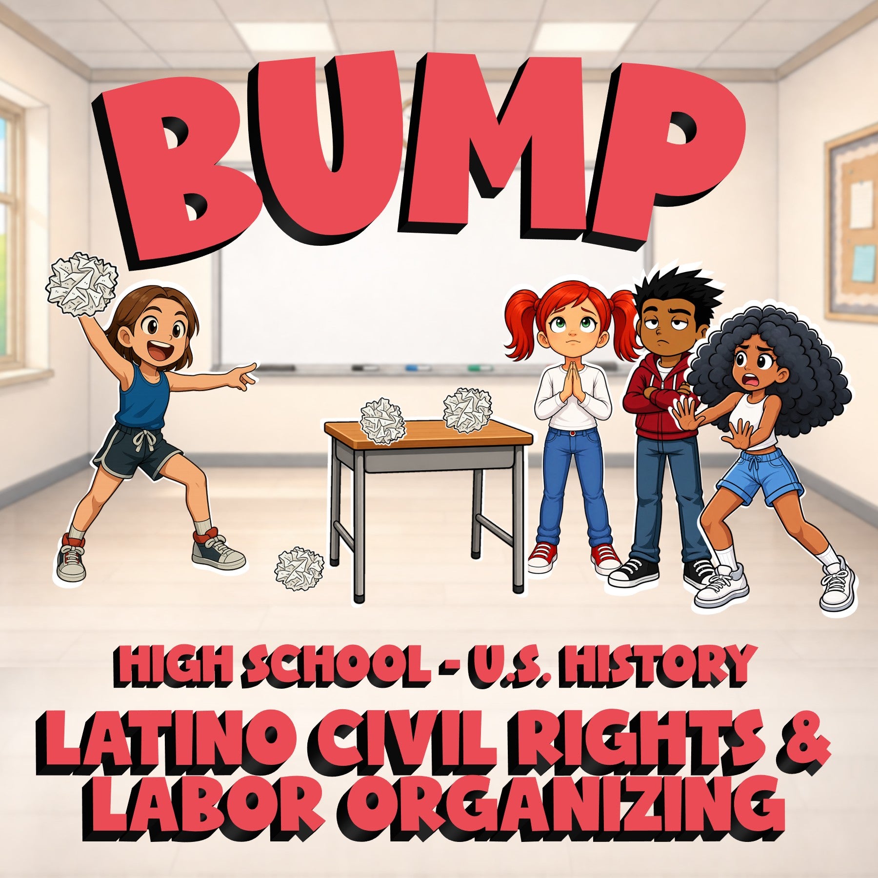 Latino Civil Rights & Labor Organizing BUMP U.S. History Game - No Prep Review