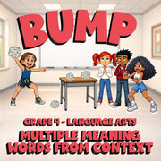 Multiple Meaning Words from Context BUMP ELA Game - No Prep Grade 4 Review
