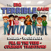 Fill In The Verb - Culinary Traditions BIG TERRIBLE GAME - Spanish Exercise