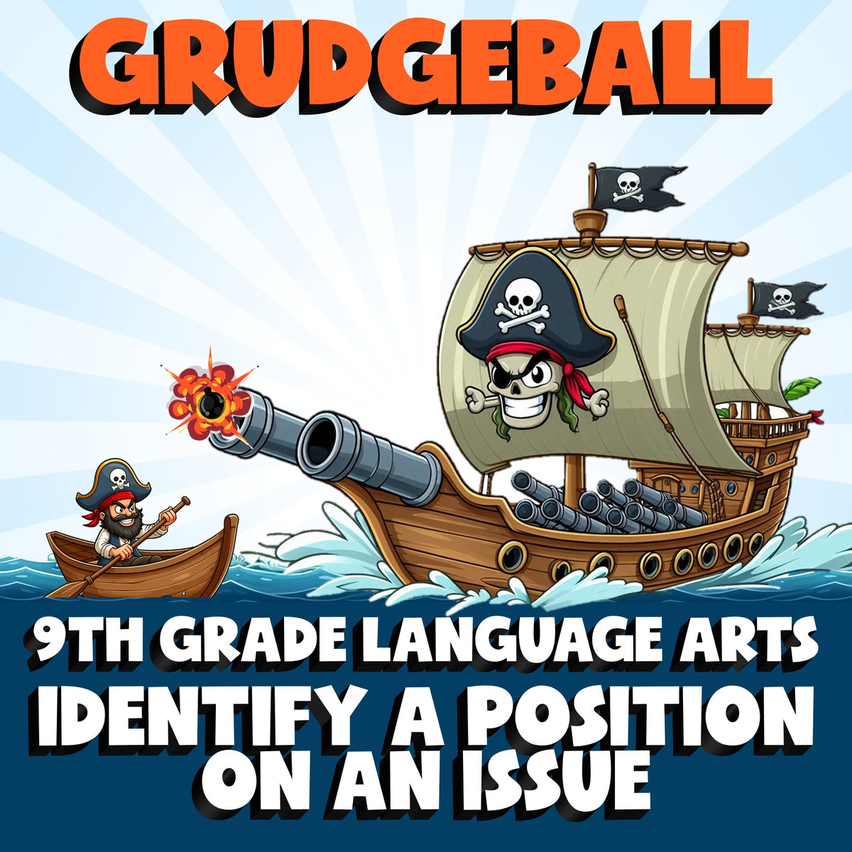 Identify a Position on an Issue GRUDGEBALL ELA Game - No Prep Grade 9 Review