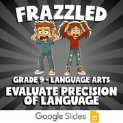 Evaluate Precision of Language FRAZZLED ELA Game - No Prep Grade 9 Review