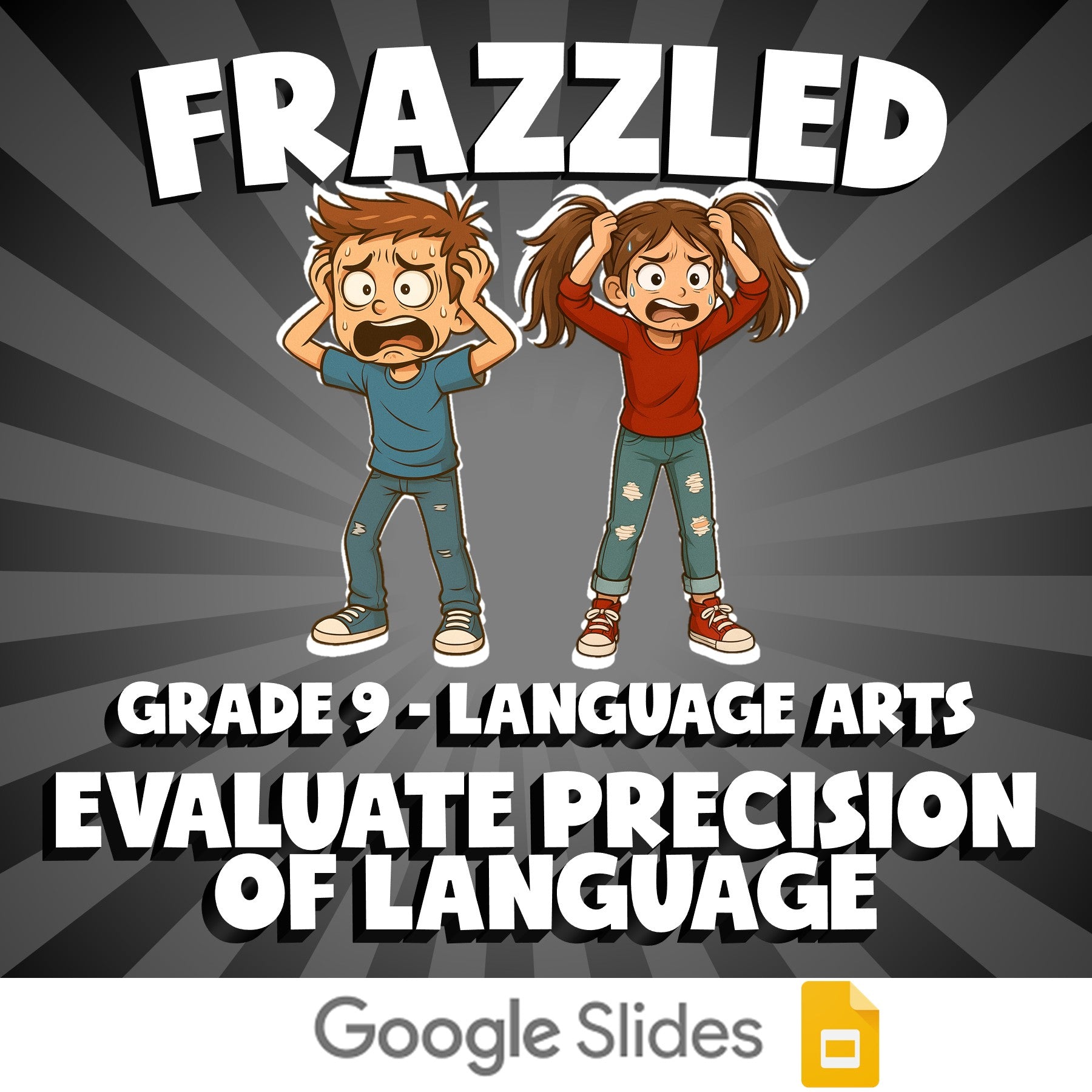 Evaluate Precision of Language FRAZZLED ELA Game - No Prep Grade 9 Review