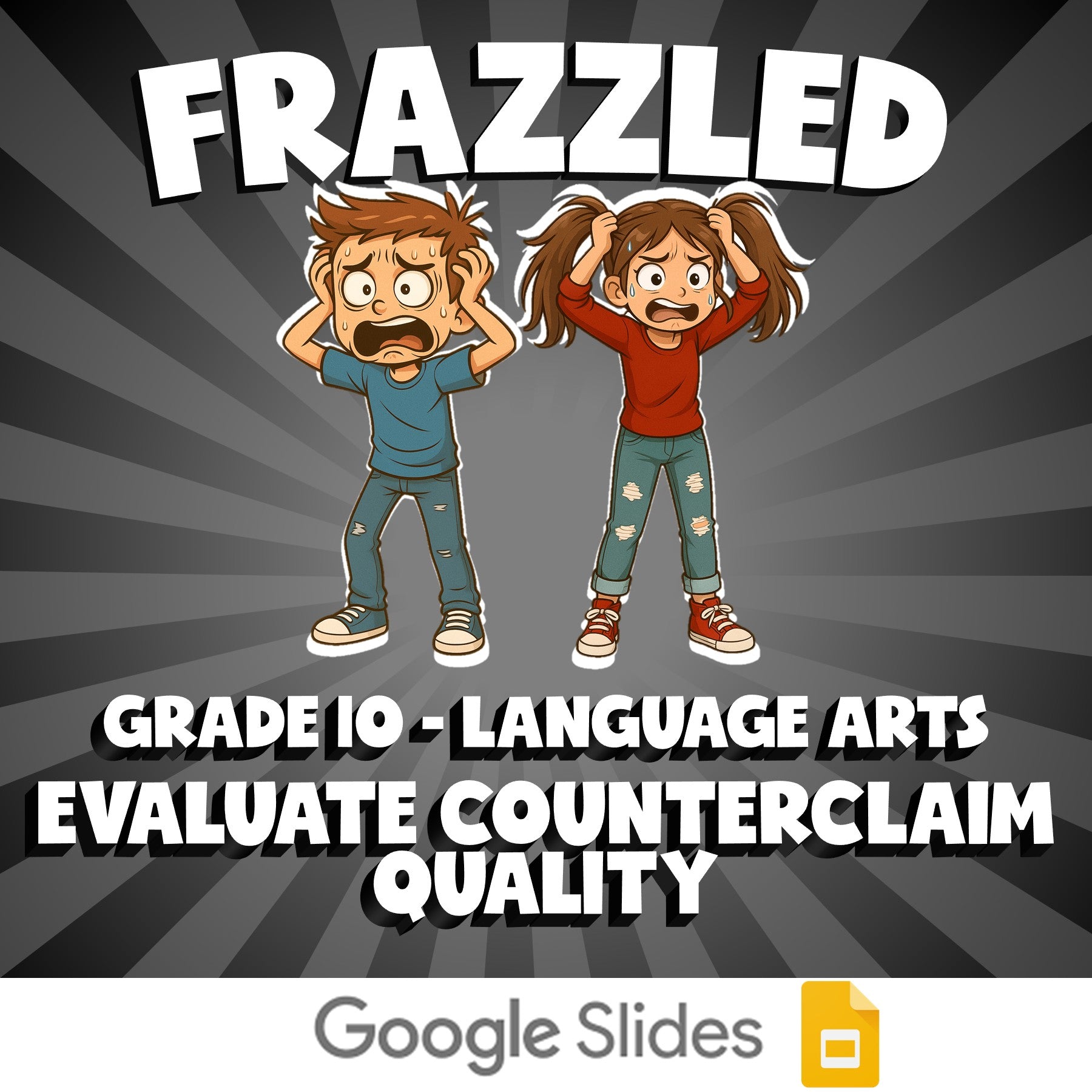 Evaluate Counterclaim Quality FRAZZLED ELA Game - No Prep Grade 10 Review