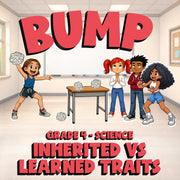 Inherited vs Learned Traits BUMP Science Game - No Prep Grade 4 Review Activity