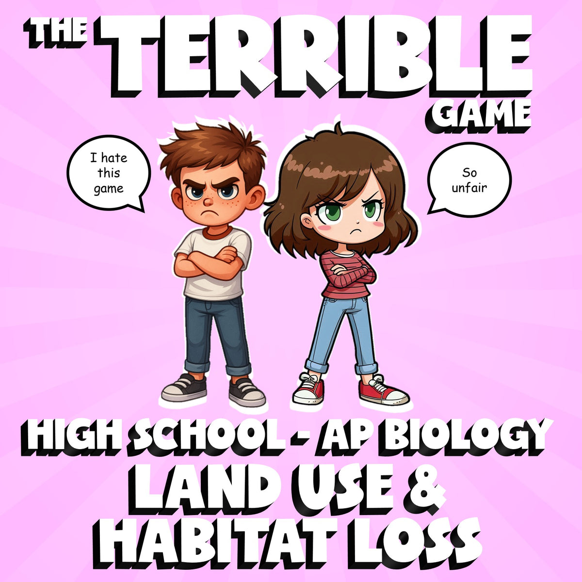 Land Use & Habitat Loss THE TERRIBLE GAME - No Prep AP Biology Science Review