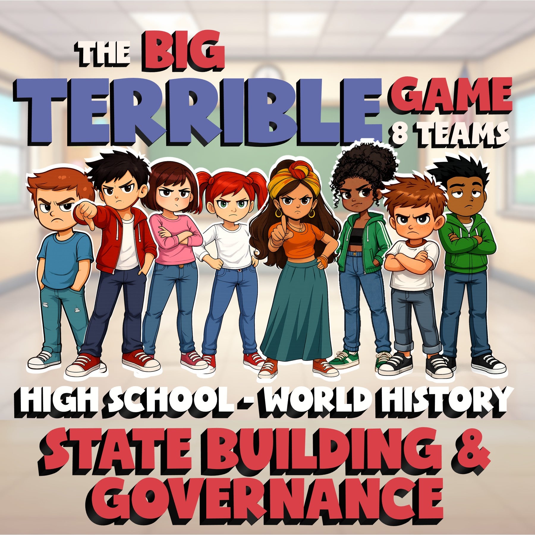 State Building & Governance BIG TERRIBLE GAME - No Prep World History Review