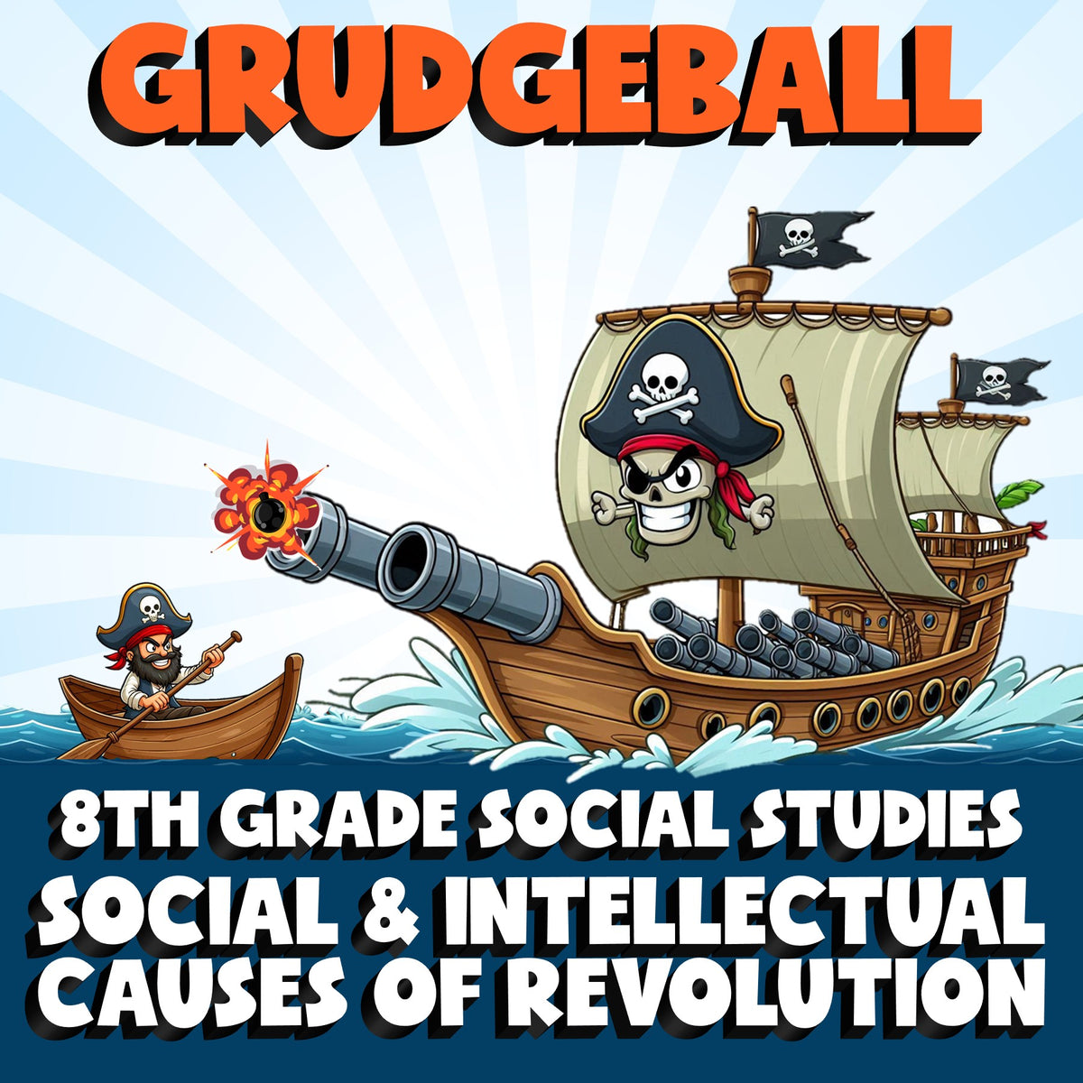 Social & Intellectual Causes of Revolution GRUDGEBALL Socials Game - Grade 8