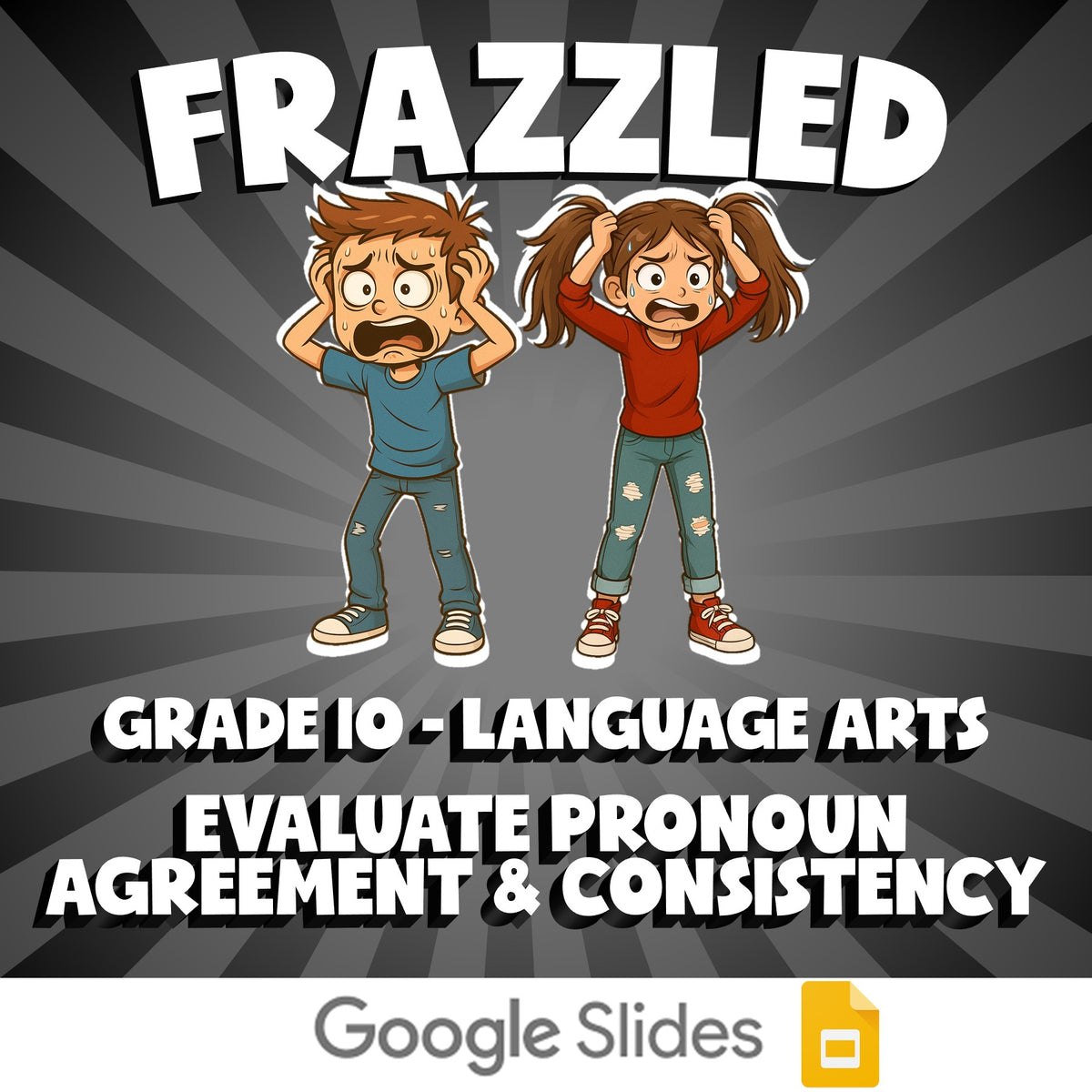 Evaluate Pronoun Agreement & Consistency FRAZZLED ELA Game - No Prep Grade 10