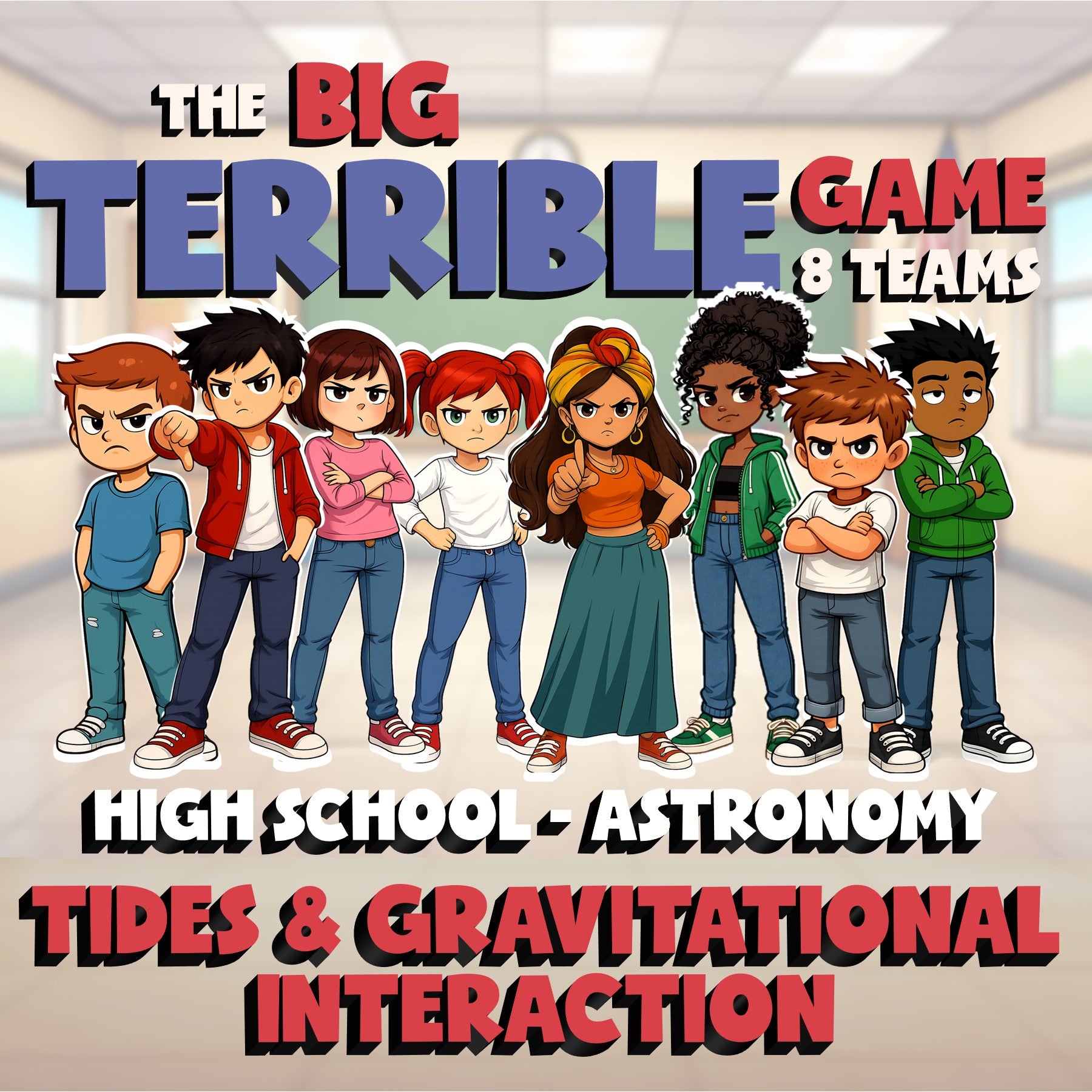 Tides & Gravitational Interaction BIG TERRIBLE GAME - Astronomy Science Review