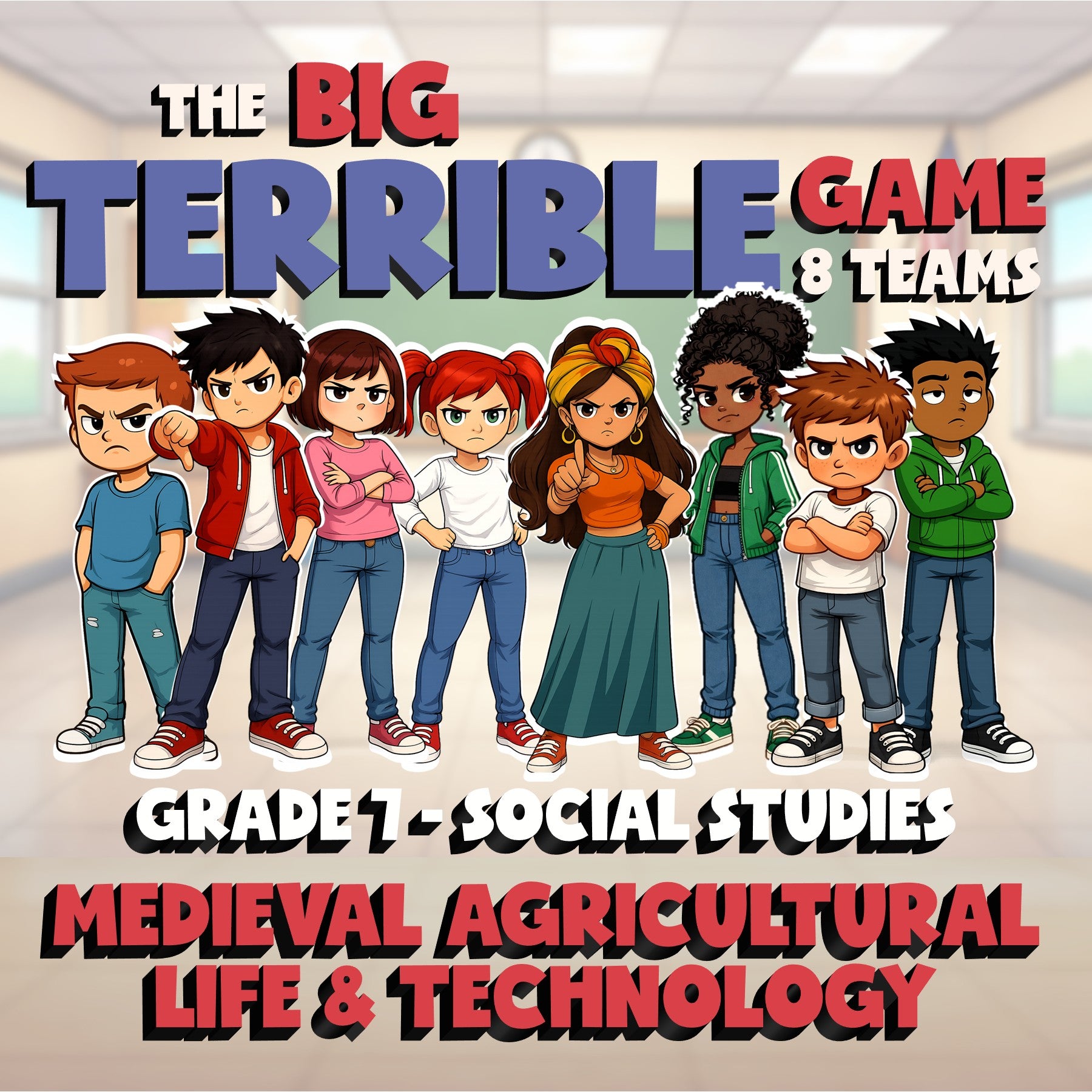 Medieval Agricultural Life & Technology BIG TERRIBLE GAME - Grade 7 Socials