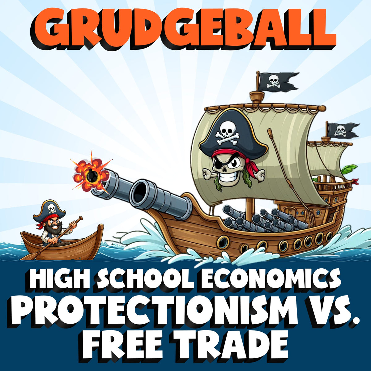 Protectionism vs. Free Trade GRUDGEBALL Economics Game - No Prep Review Activity