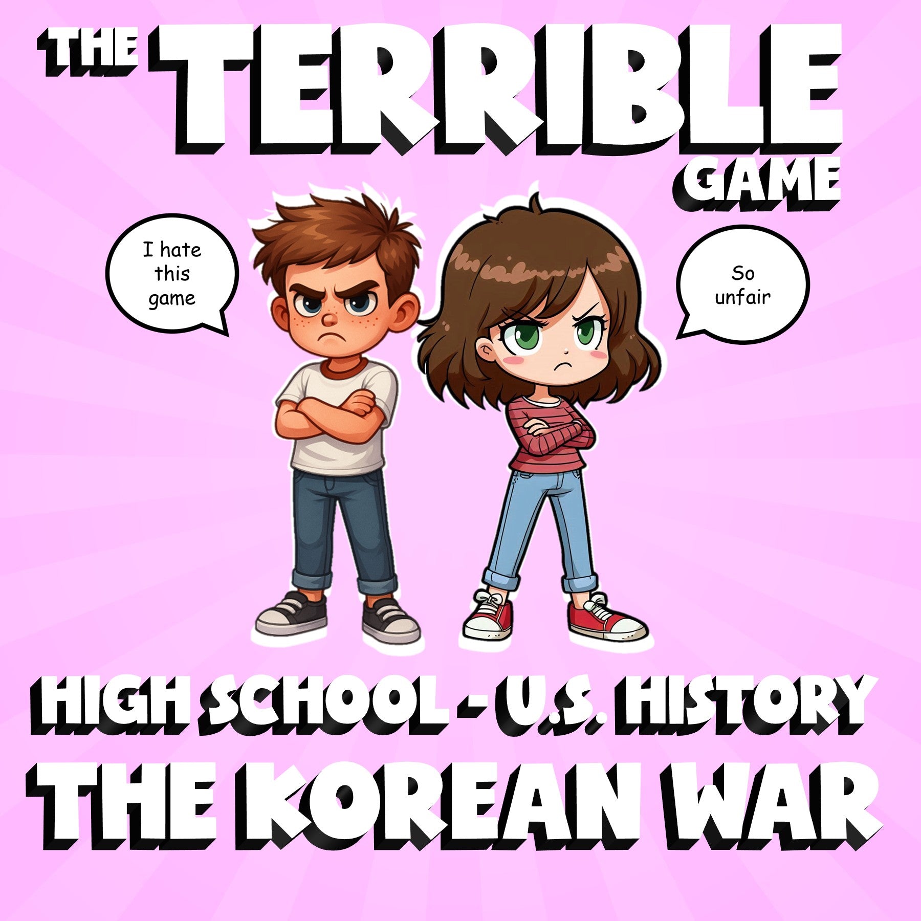 The Korean War THE TERRIBLE GAME - No Prep U.S. History Review Activity