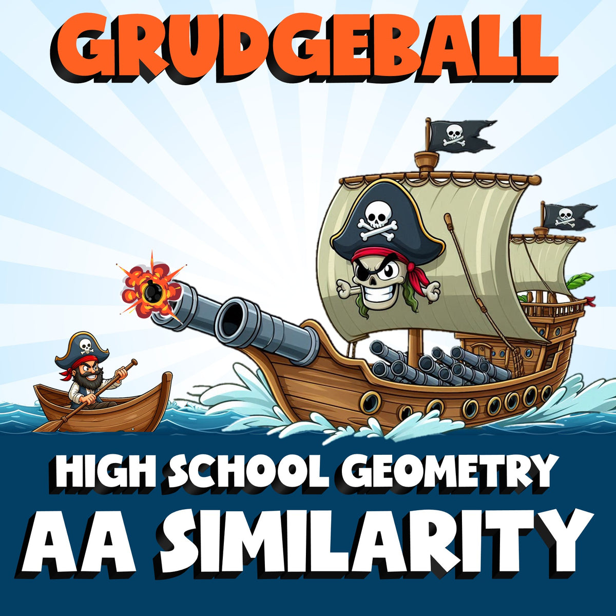 AA Similarity GRUDGEBALL Math Game - No Prep Geometry Review Activity