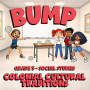 Colonial Cultural Traditions BUMP Socials Game - No Prep Grade 5 Review Activity