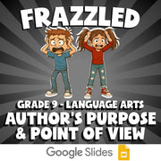 Author's Purpose & Point of View FRAZZLED ELA Game - No Prep Grade 9 Review