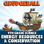 Energy Resources & Conservation GRUDGEBALL Science Game - No Prep Grade 9 Review