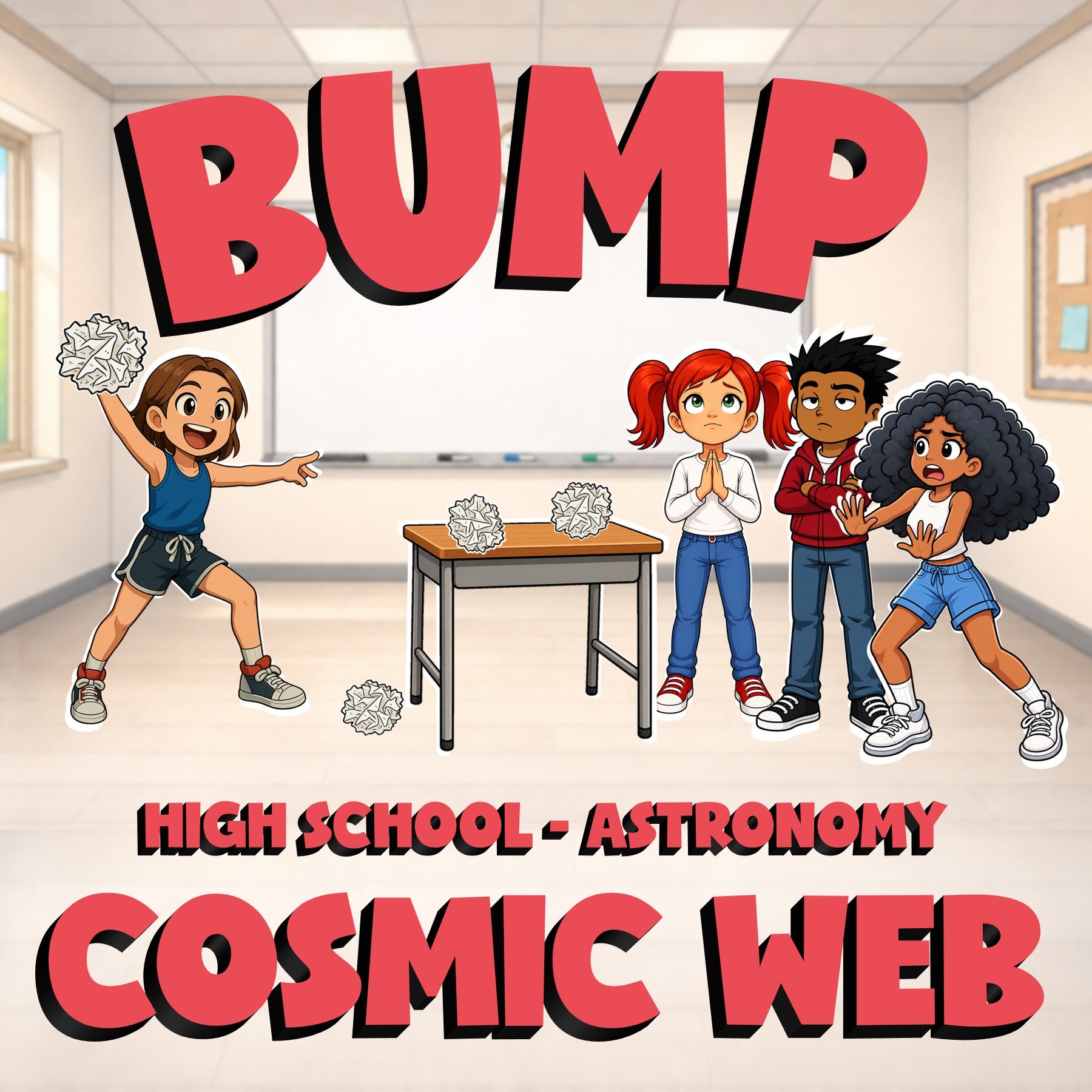 Cosmic Web BUMP Science Game - No Prep Astronomy Review Activity