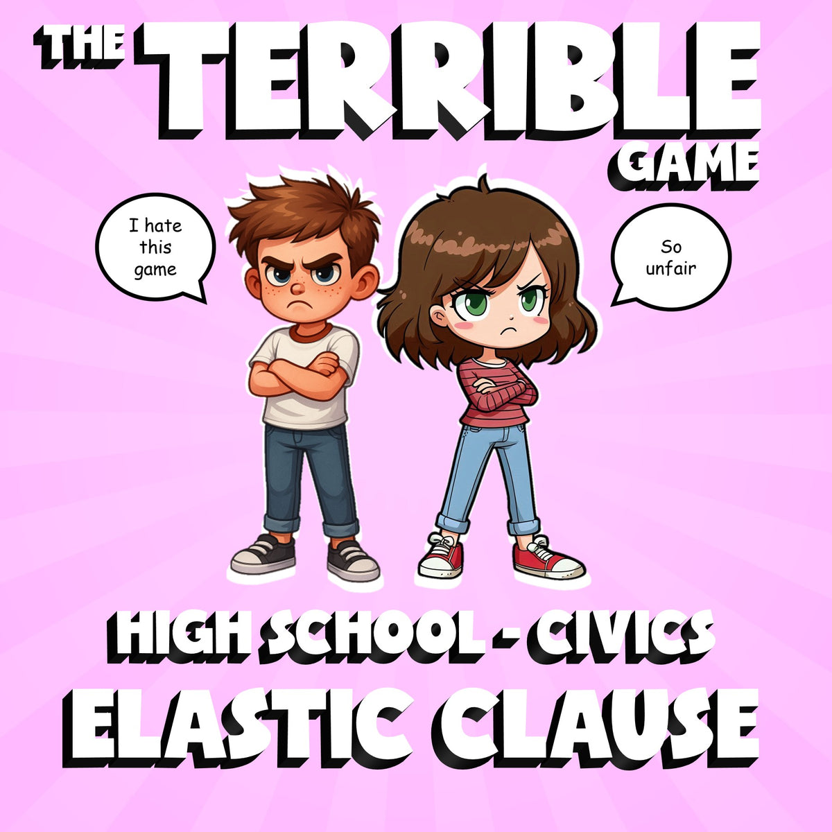 Elastic Clause THE TERRIBLE GAME - No Prep Civics Review Activity