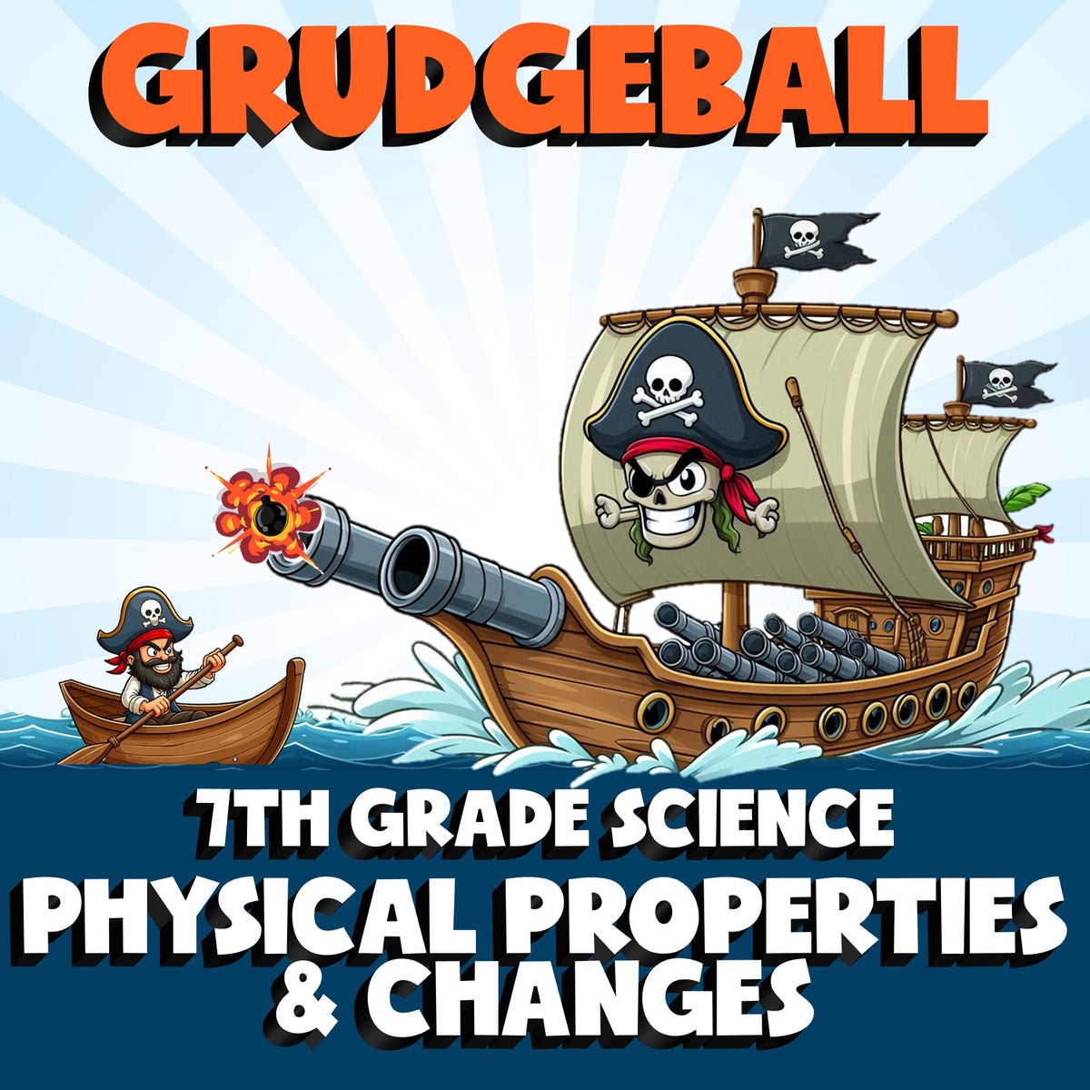 Physical Properties & Changes GRUDGEBALL Science Game - No Prep Grade 7 Review