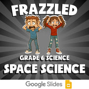 Space Science FRAZZLED Science Game - No Prep Grade 6 Review Activity