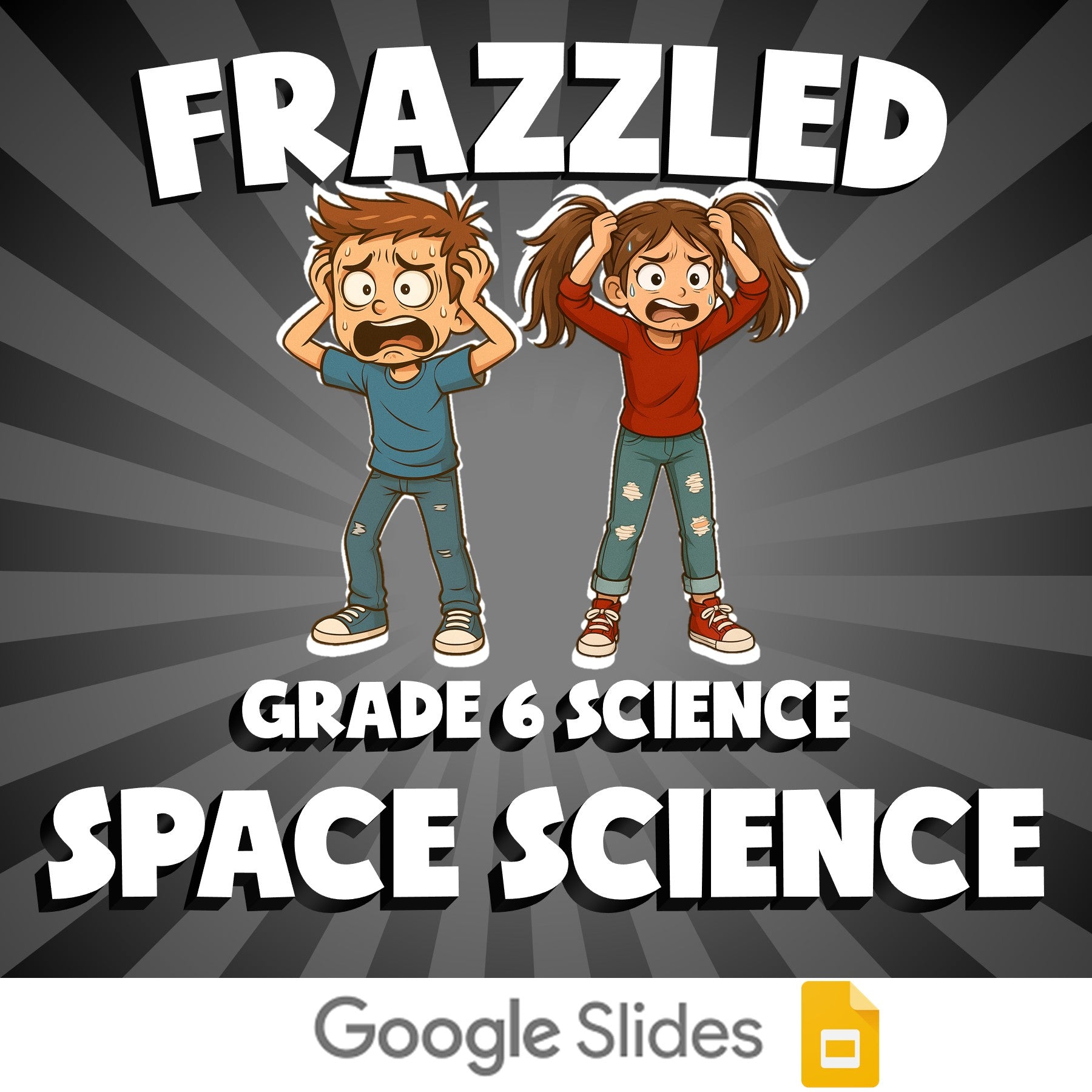 Space Science FRAZZLED Science Game - No Prep Grade 6 Review Activity