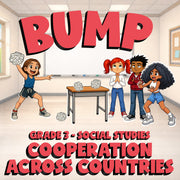 Cooperation Across Countries BUMP Socials Game - No Prep Grade 3 Review Activity