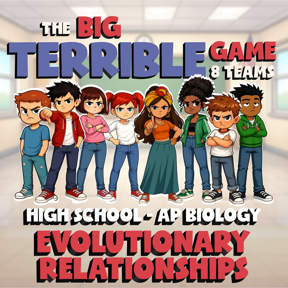 Evolutionary Relationships BIG TERRIBLE GAME - No Prep AP Biology Science Review