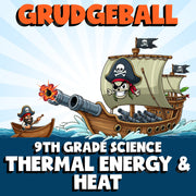 Thermal Energy & Heat GRUDGEBALL Science Game - No Prep Grade 9 Review Activity
