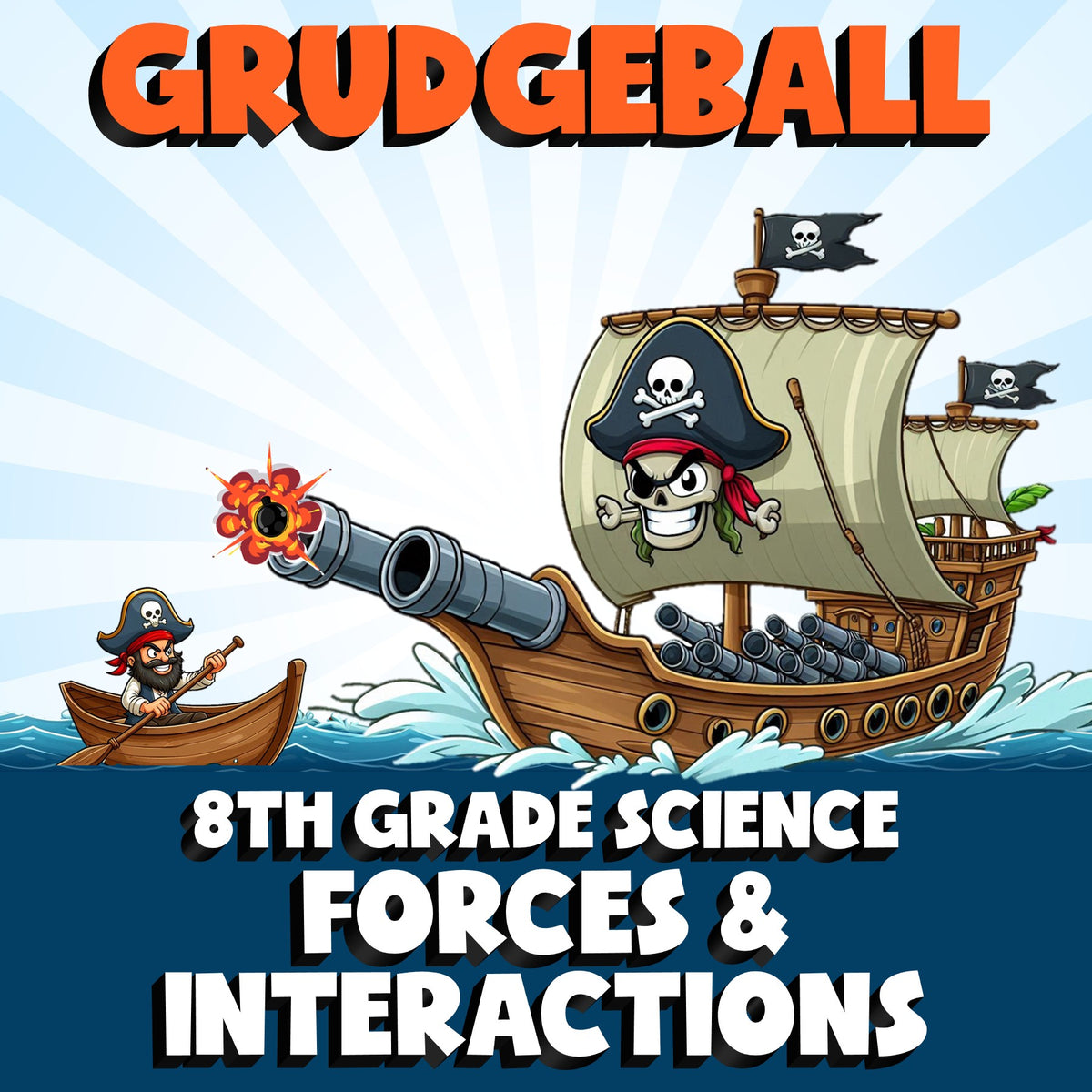 Forces & Interactions GRUDGEBALL Science Game - No Prep Grade 8 Review Activity