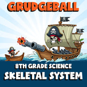Skeletal System GRUDGEBALL Science Game - No Prep Grade 8 Review Activity