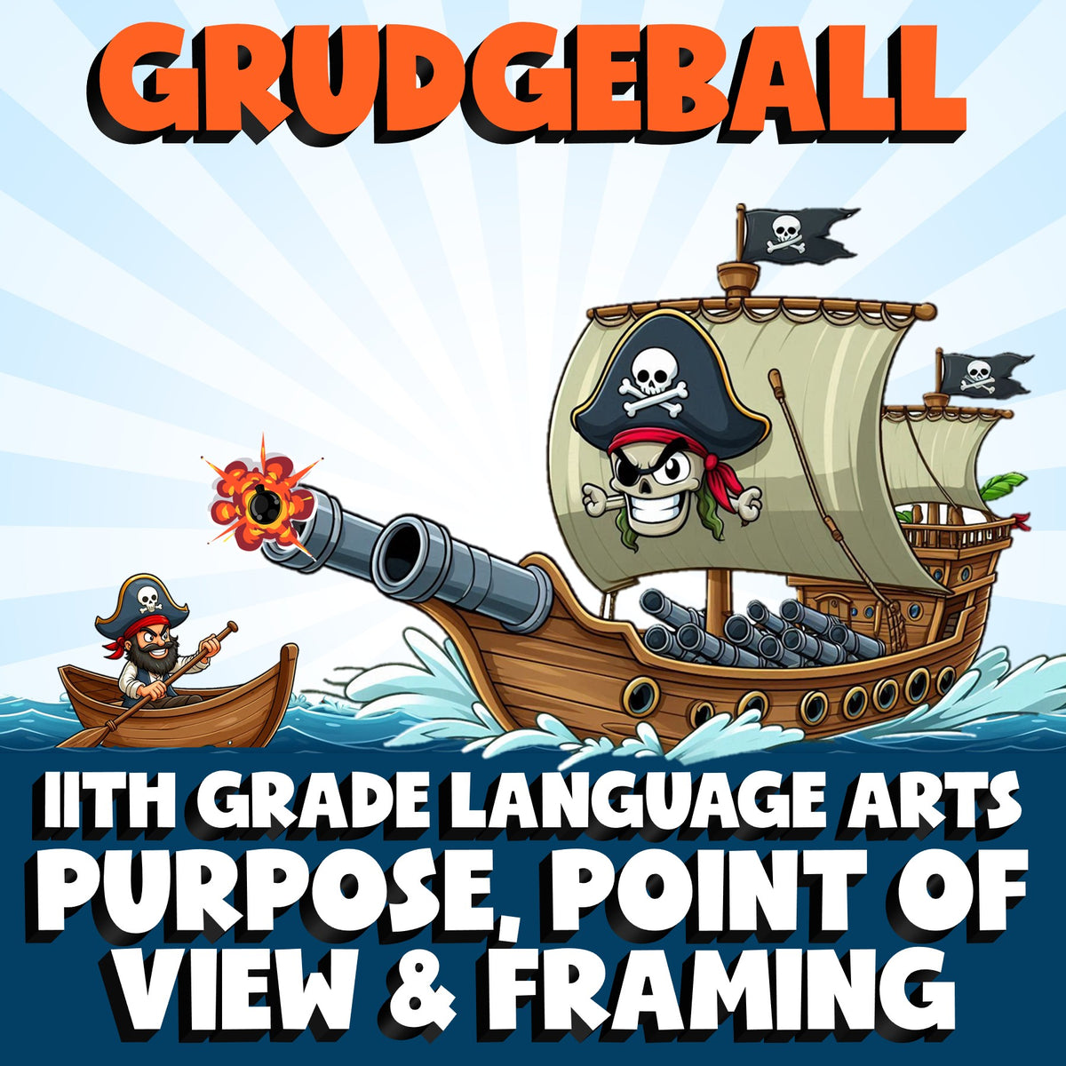 Purpose, Point of View & Framing GRUDGEBALL ELA Game - No Prep Grade 11 Review