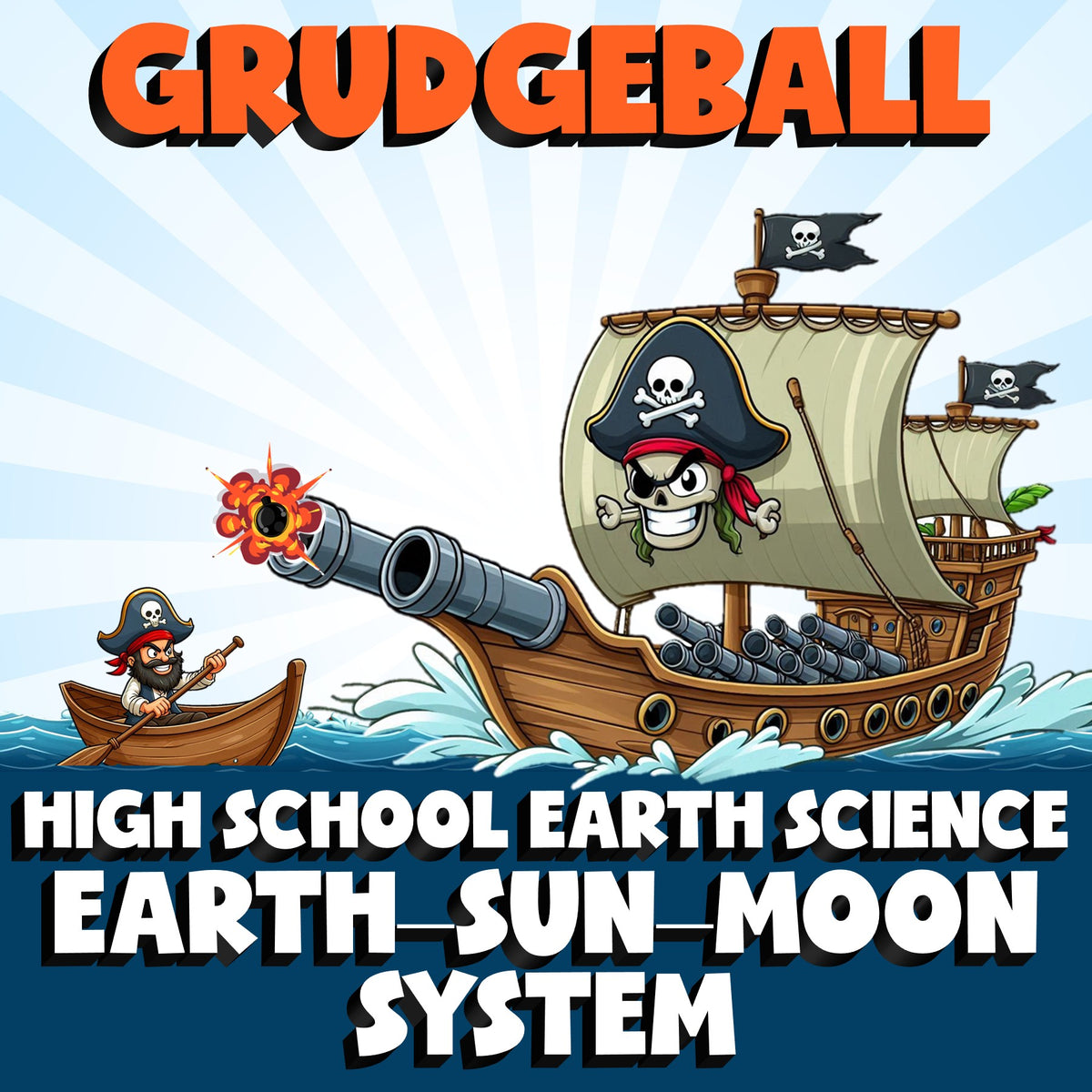 Earth–Sun–Moon System GRUDGEBALL Game - No Prep Earth Science Review Activity
