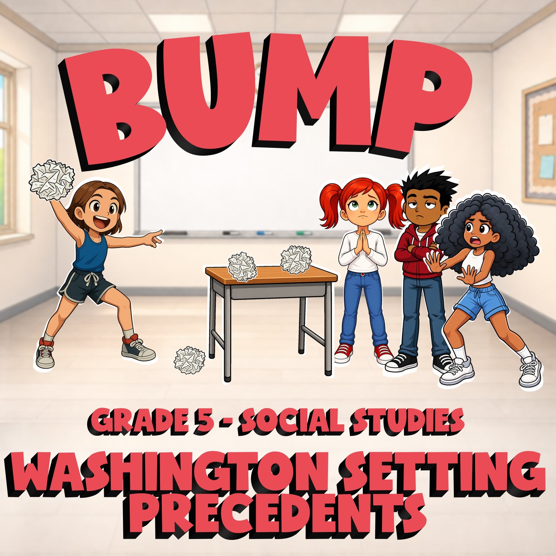 Washington Setting Precedents BUMP Socials Game - No Prep Grade 5 Review