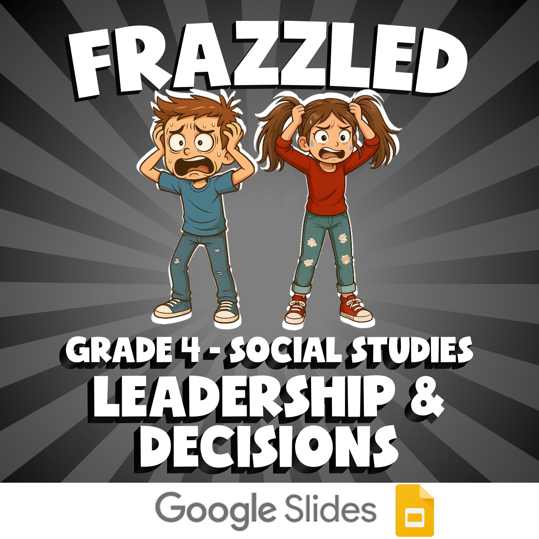 Leadership & Decisions FRAZZLED Socials Game - No Prep Grade 4 Review Activity