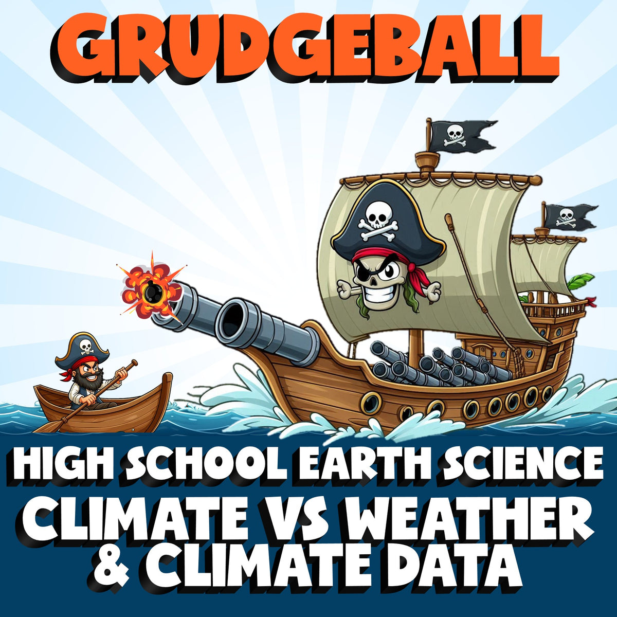 Climate vs Weather & Climate Data GRUDGEBALL Game - No Prep Earth Science Review
