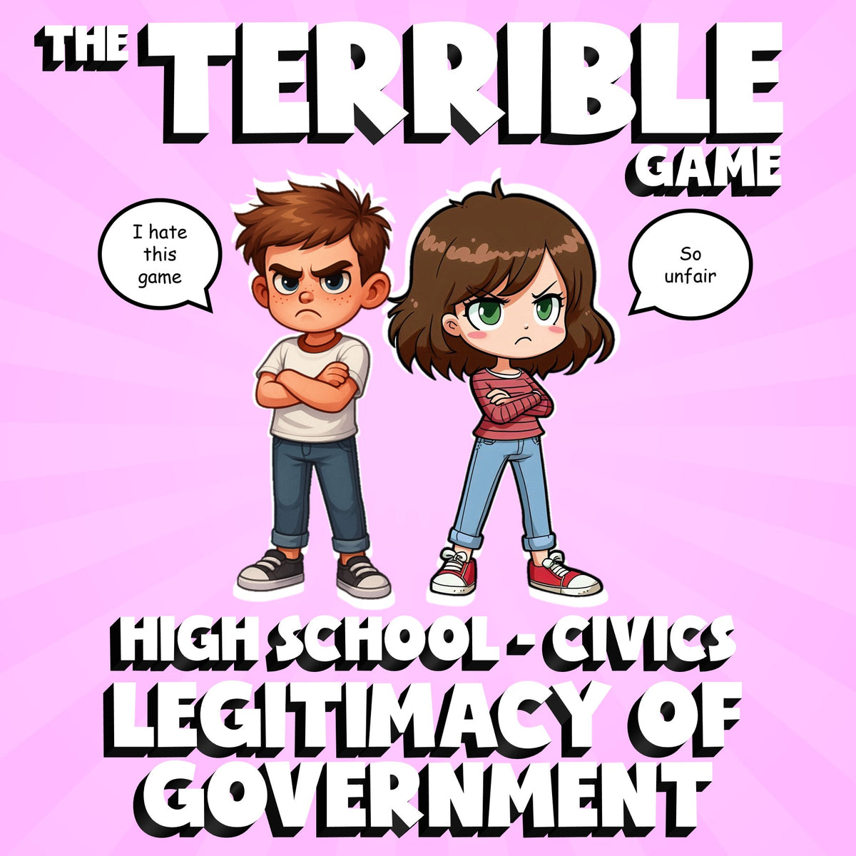 Legitimacy of Government THE TERRIBLE GAME - No Prep Civics Review Activity