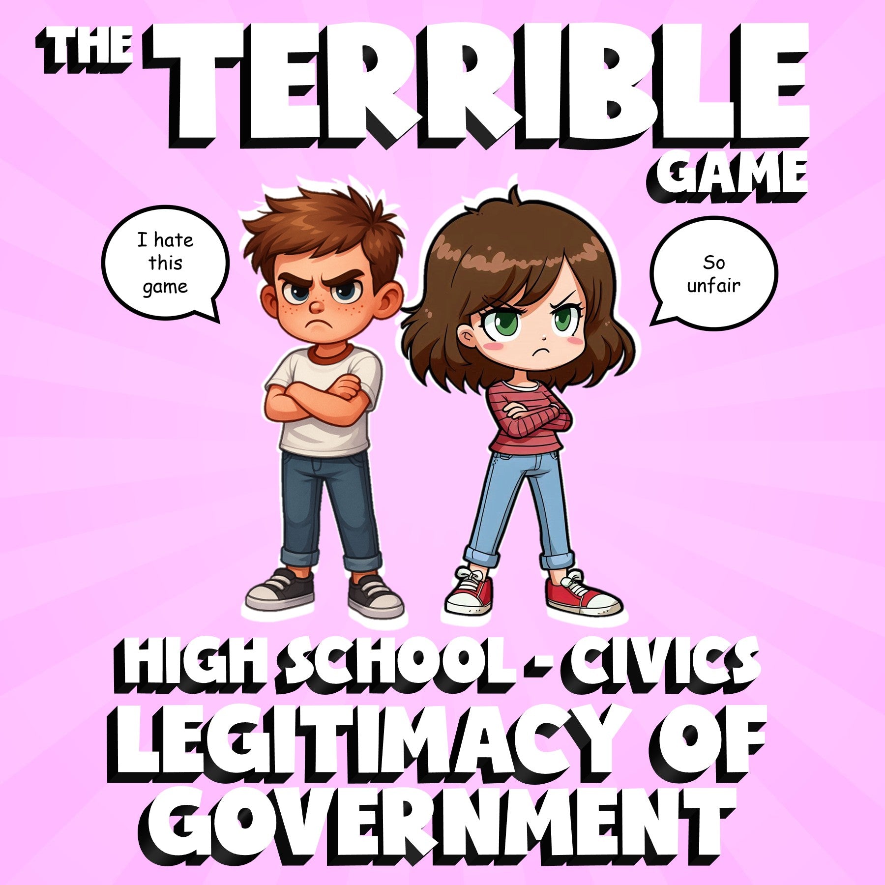 Legitimacy of Government THE TERRIBLE GAME - No Prep Civics Review Activity