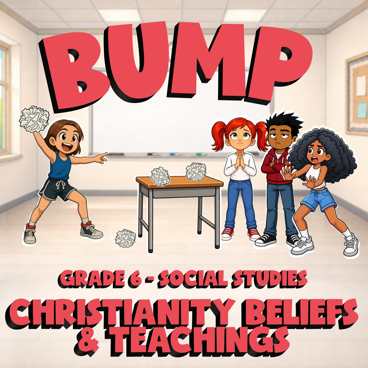 Christianity Beliefs & Teachings BUMP Socials Game - No Prep Grade 6 Review