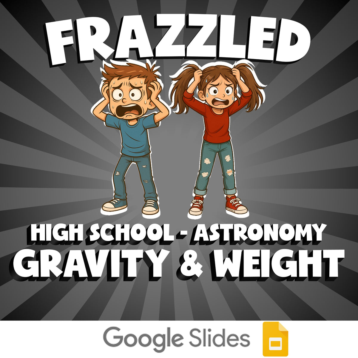 Gravity & Weight FRAZZLED Science Game - No Prep Astronomy Review Activity