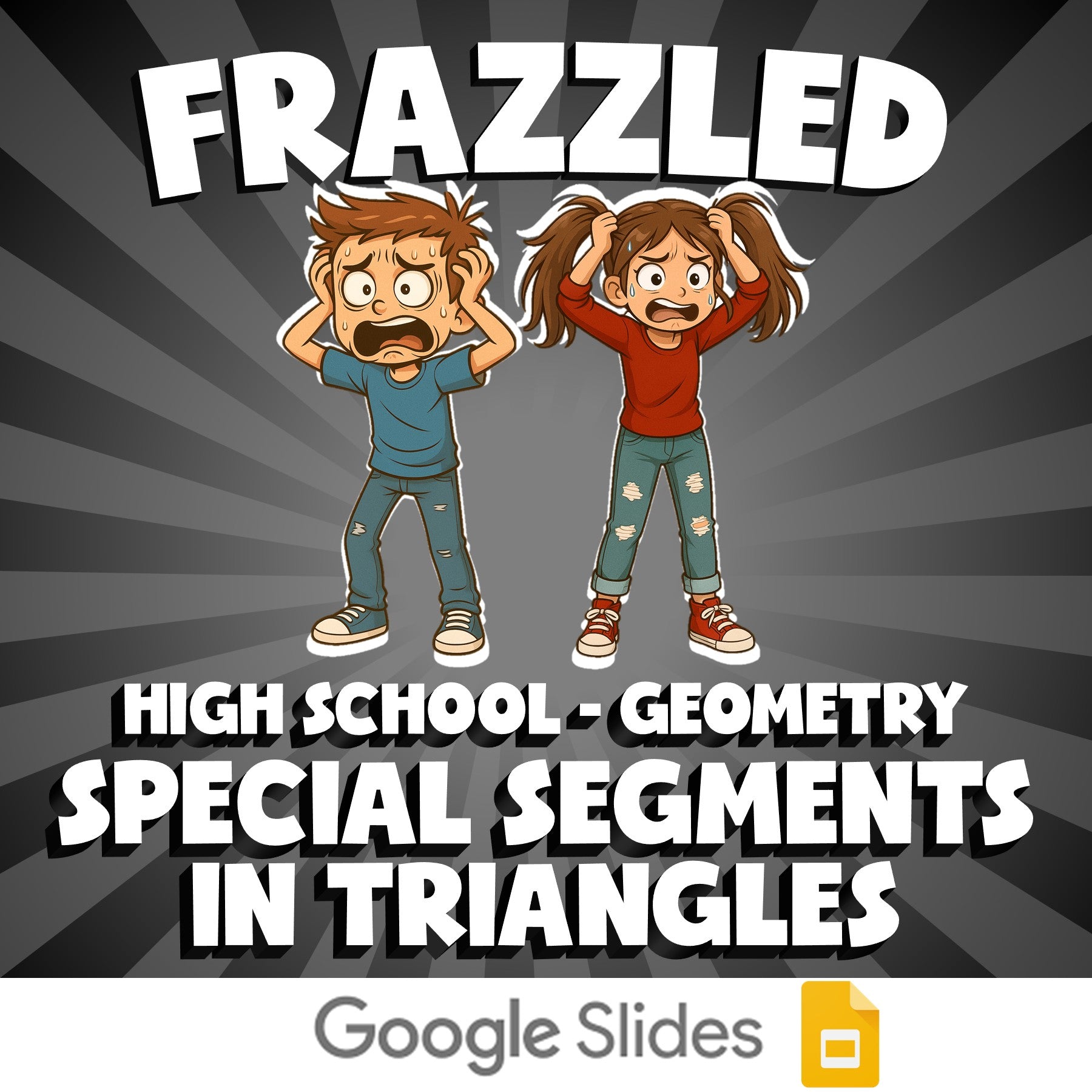 Special Segments in Triangles FRAZZLED Math Game - No Prep Geometry Review