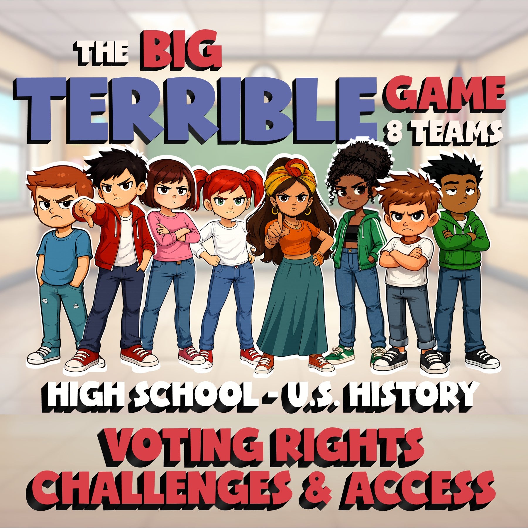 Voting Rights Challenges & Access BIG TERRIBLE GAME - U.S. History Review