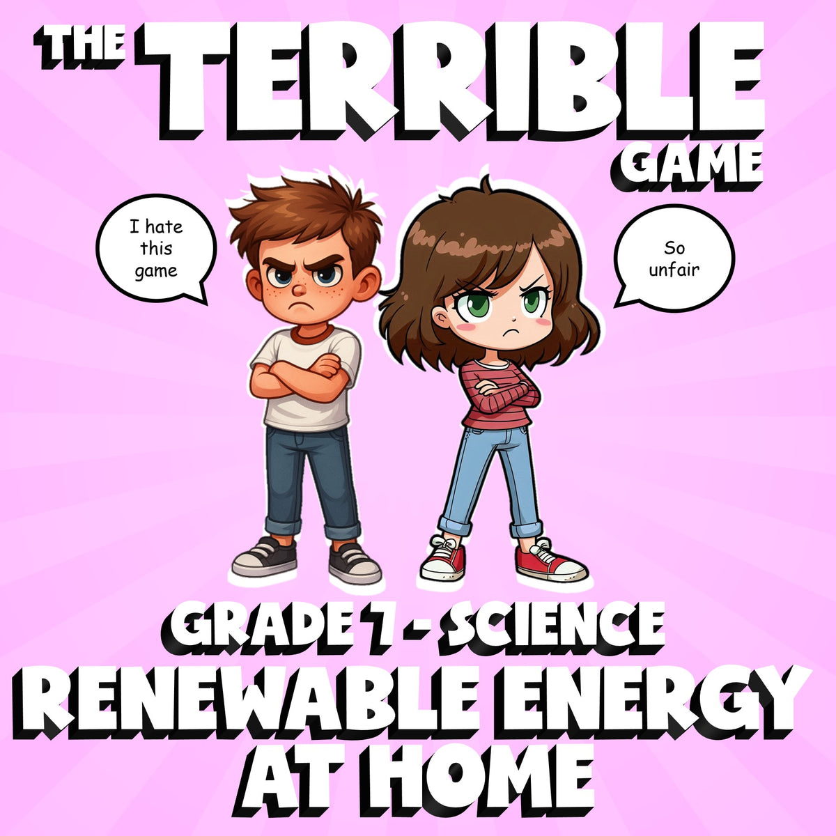 Renewable Energy at Home THE TERRIBLE GAME - No Prep Grade 7 Science Review