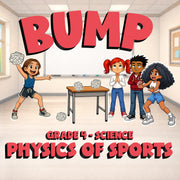 Physics of Sports BUMP Science Game - No Prep Grade 4 Review Activity