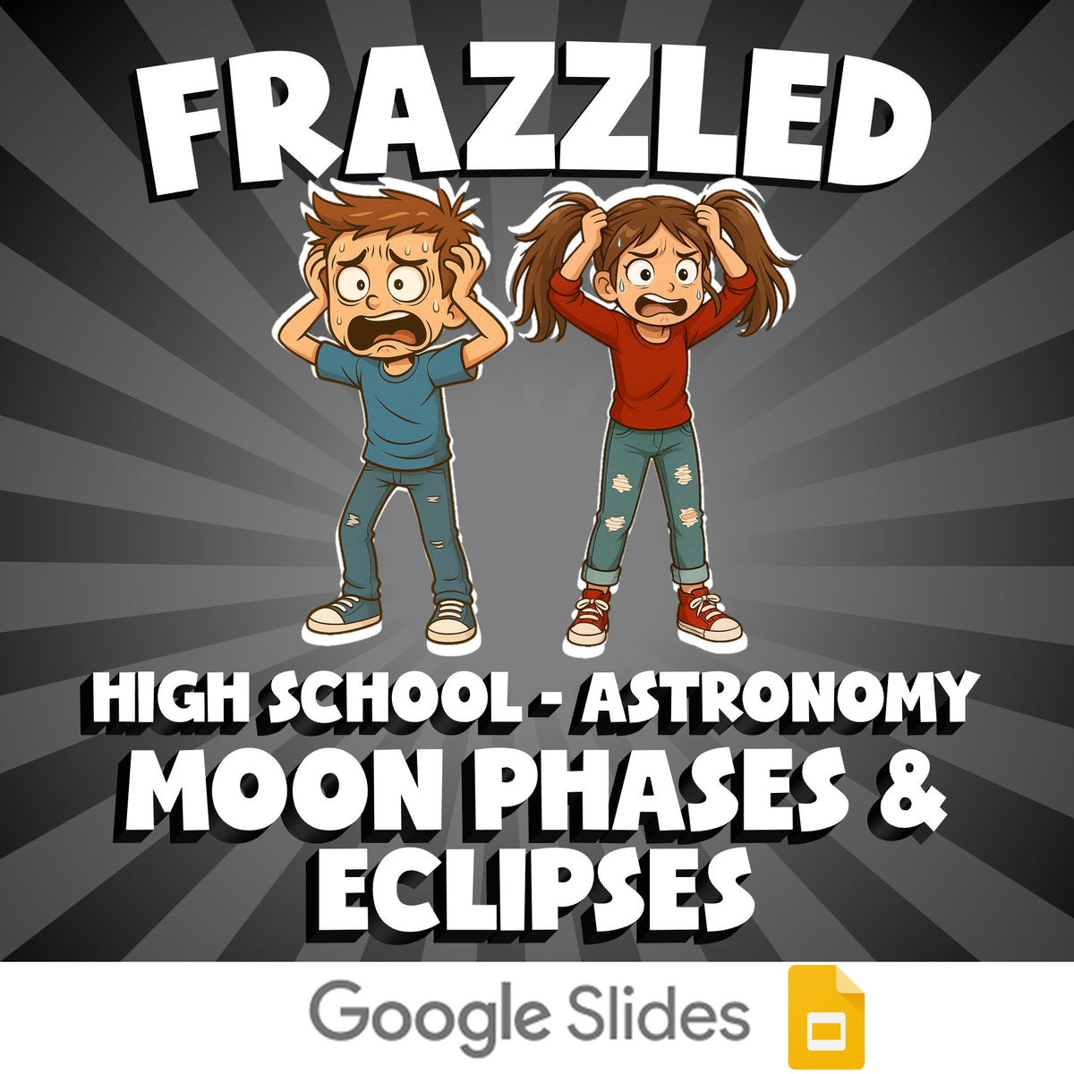 Moon Phases & Eclipses FRAZZLED Science Game - No Prep Astronomy Review Activity