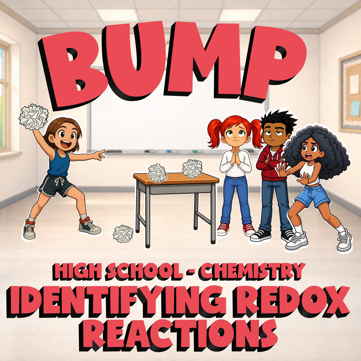 Identifying Redox Reactions BUMP Science Game - No Prep Chemistry Review