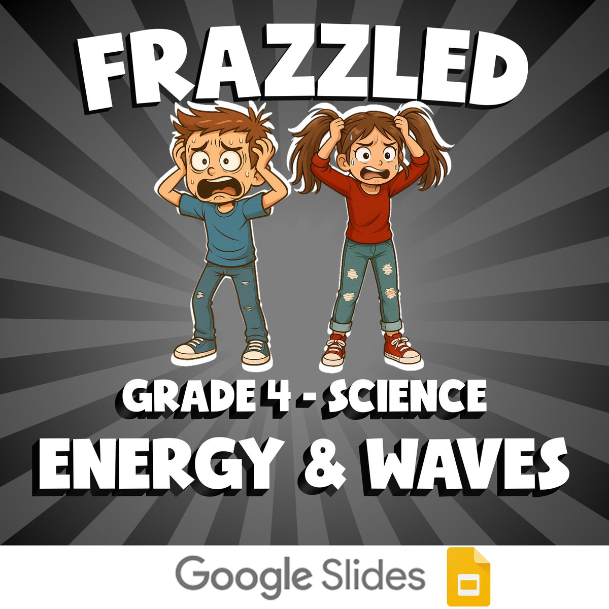Energy & Waves FRAZZLED Science Game - No Prep Grade 4 Review Activity